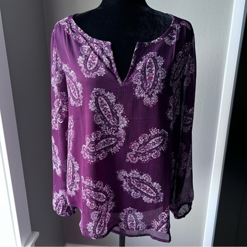 Lucky Brand women’s long sleeve blouse size medium